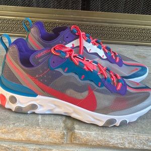 New Men’s Nike React Element 87 - red orbit - 100% authentic - Size 10